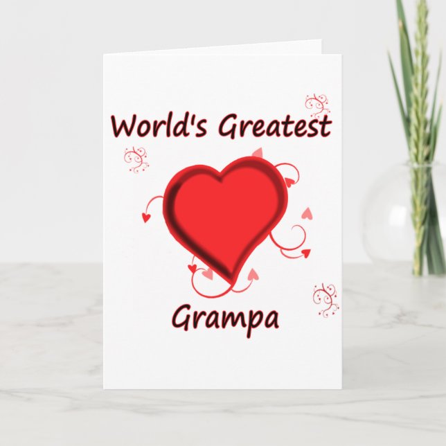 World's Greatest grampa Card (Front)