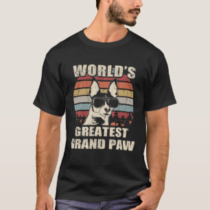 World's Greatest Grand Paw Toy Fox Terrier Vintage T-Shirt