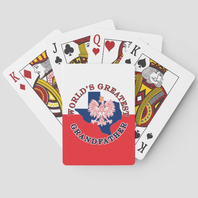 World's Greatest Grandfather Playing Cards (Back)