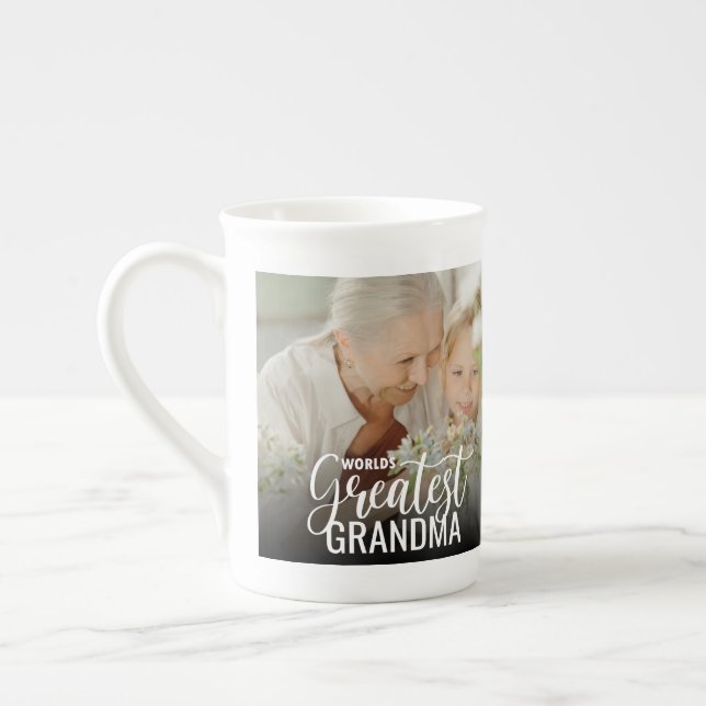 Worlds Greatest Grandma Bone China Mug (Left)
