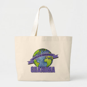 World's Greatest Grandma Large Tote Bag