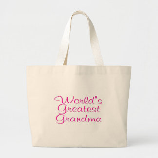 Worlds Greatest Grandma Large Tote Bag