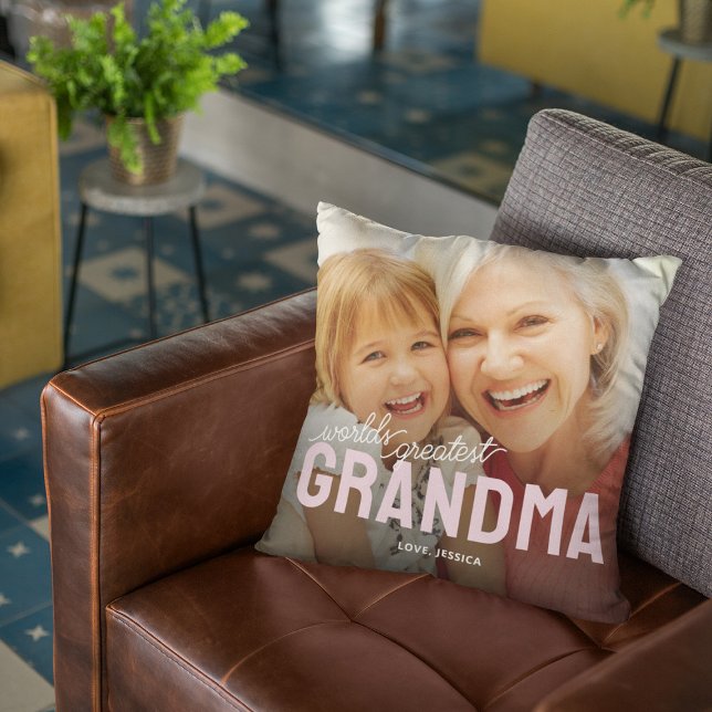 Worlds Greatest Grandma Photo Cushion (Creator Uploaded)