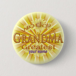 Worlds Greatest Grandma pin button