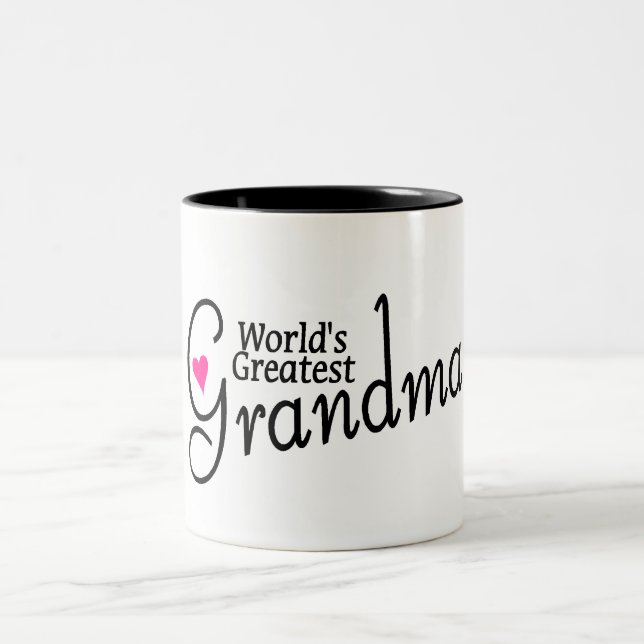 Worlds Greatest Grandma Two-Tone Coffee Mug (Center)