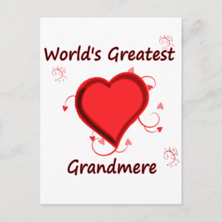 World's Greatest grandmere Postcard