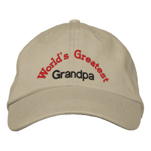 World's Greatest  Grandpa Embroidered Hat