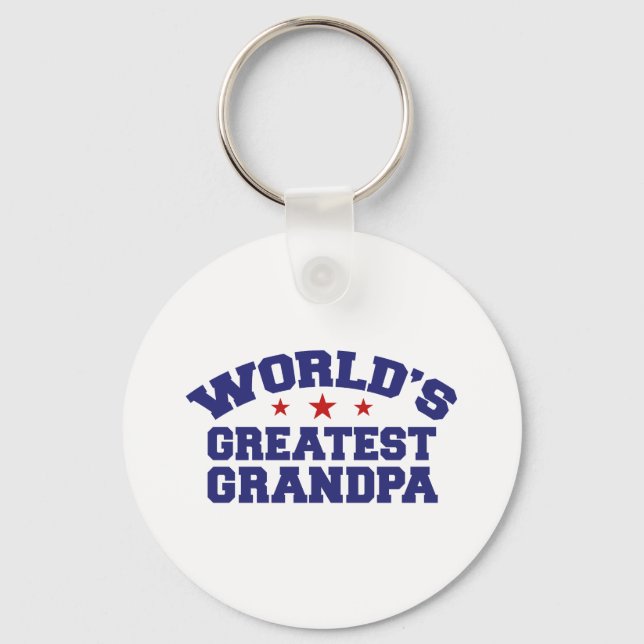 World's Greatest Grandpa Key Ring (Front)