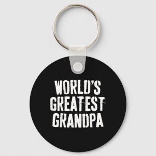 Worlds Greatest Grandpa Shirt Papa Men Fathers Day Key Ring