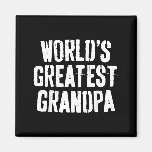 Worlds Greatest Grandpa Shirt Papa Men Fathers Day Magnet