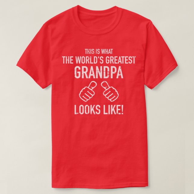 Worlds greatest Grandpa T-Shirt (Design Front)