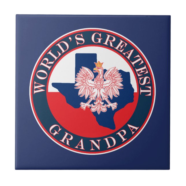 World's Greatest Grandpa Tile (Front)