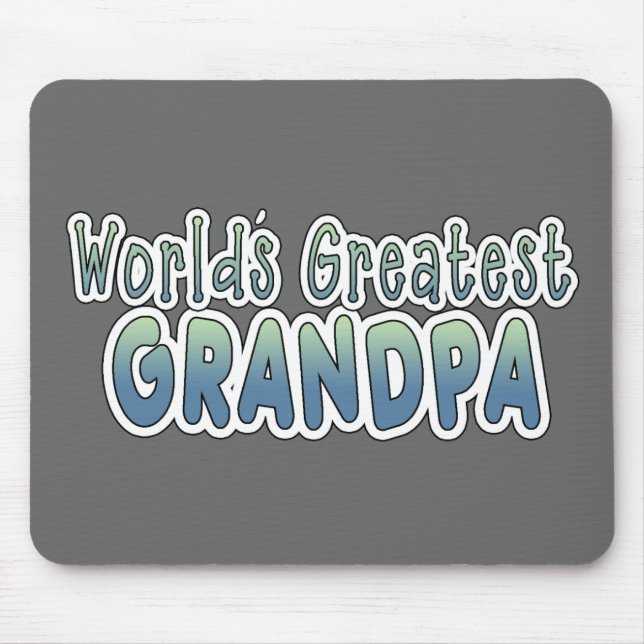 World's Greatest Grandpa Words Mouse Pad (Front)