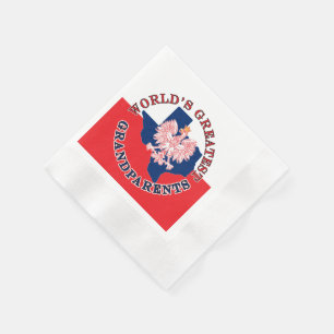 World's Greatest Grandparents Napkin