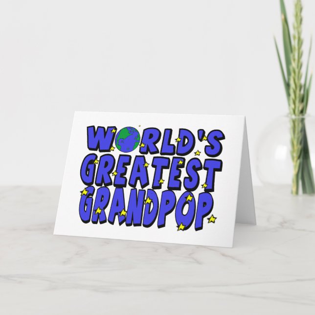 World's Greatest Grandpop Card (Front)