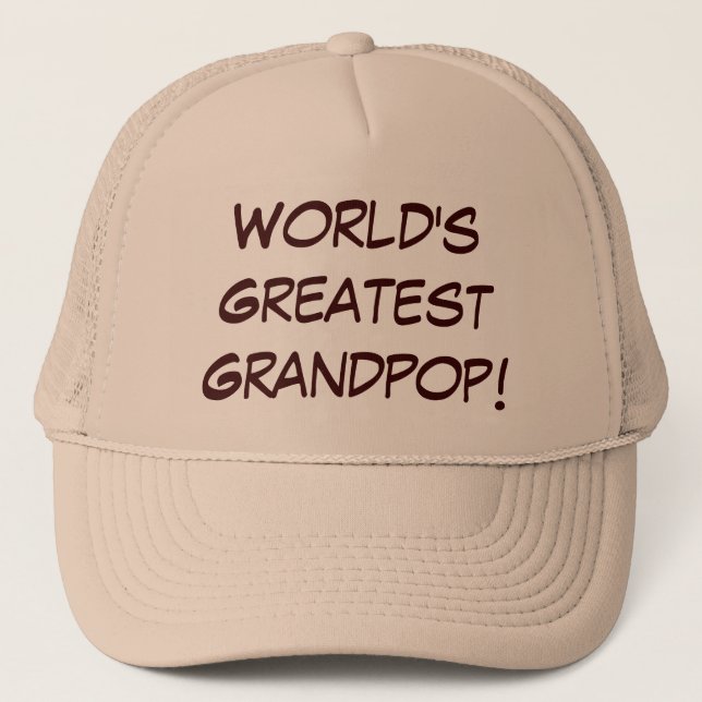 World's Greatest Grandpop CHANGE HAT COLORS (Front)