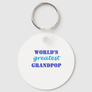 Worlds Greatest Grandpop Key Ring