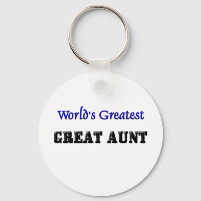 World's Greatest Great Aunt Key Ring (Front)