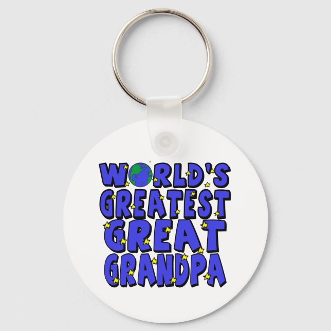 World's Greatest Great Grandpa Key Ring (Front)