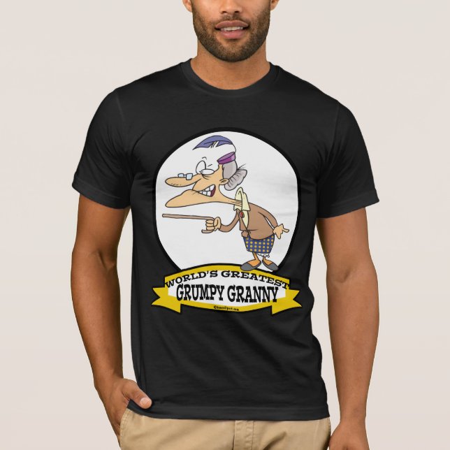 WORLDS GREATEST GRUMPY GRANNY CARTOON T-Shirt (Front)