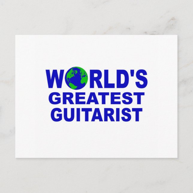 World's greatest Guitarist Postcard (Front)