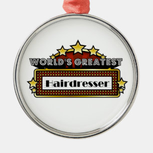 World's Greatest Hairdresser Metal Tree Decoration