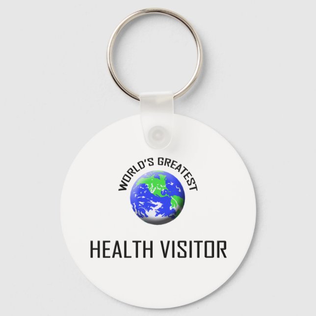 World's Greatest Health Visitor Key Ring (Front)