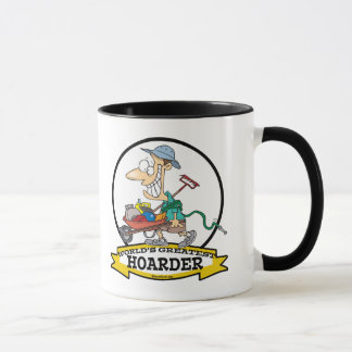 WORLDS GREATEST HOARDER MEN CARTOON MUG