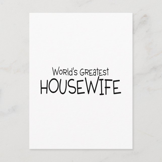 Worlds Greatest Housewife Postcard (Front)