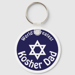 World's Greatest Kosher Dad Key Ring