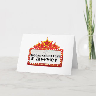 World's Greatest Lawyer Card