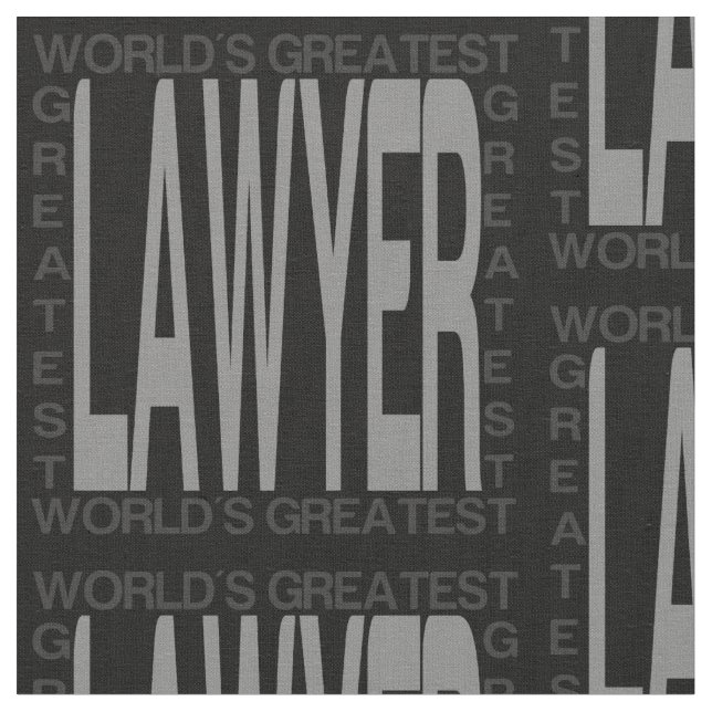 Worlds Greatest Lawyer Fabric (Close Up)