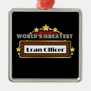 World's Greatest Loan Officer Metal Tree Decoration