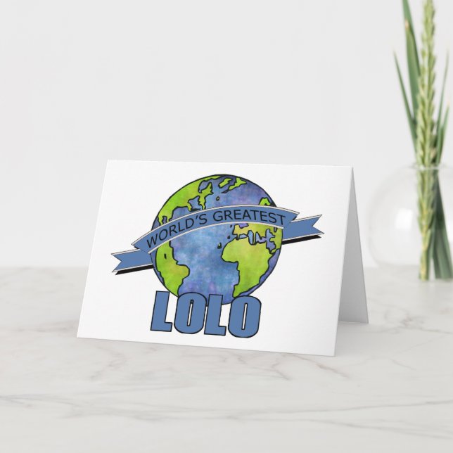 World's Greatest Lolo Card (Front)