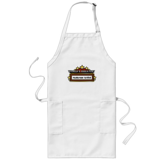 World's Greatest Makeup Artist Long Apron (Front)