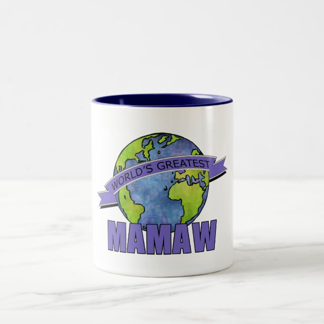 World's Greatest Mamaw Two-Tone Coffee Mug (Center)