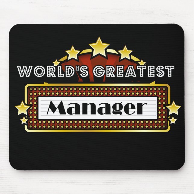 World's Greatest Manager Mouse Pad (Front)