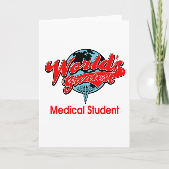 World's Greatest Medical Student Card (Front)