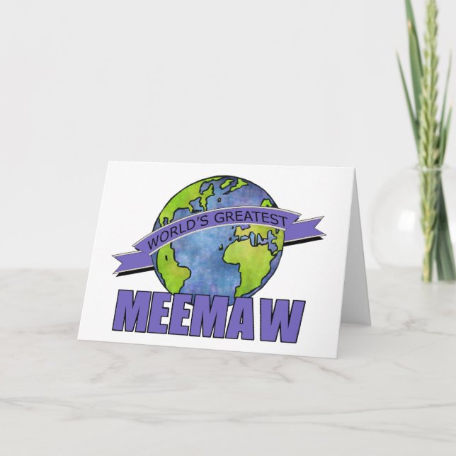 World's Greatest MeeMaw Card (Front)