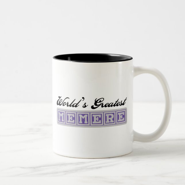 World's Greatest Memere Two-Tone Coffee Mug (Right)