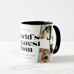 World's Greatest Mom 6 Photo Collage Mug