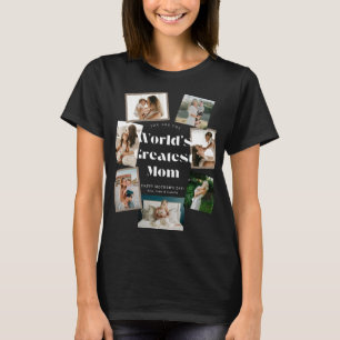 World's Greatest Mom 7 Photo Collage T-Shirt