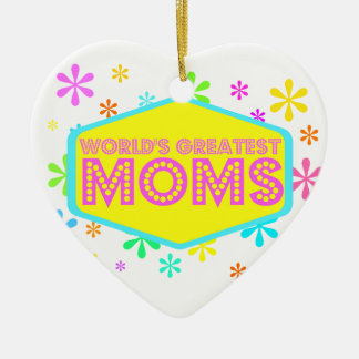 World's Greatest Moms Ceramic Tree Decoration