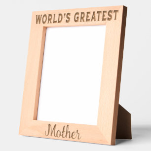 World's Greatest Mother Etched Frames