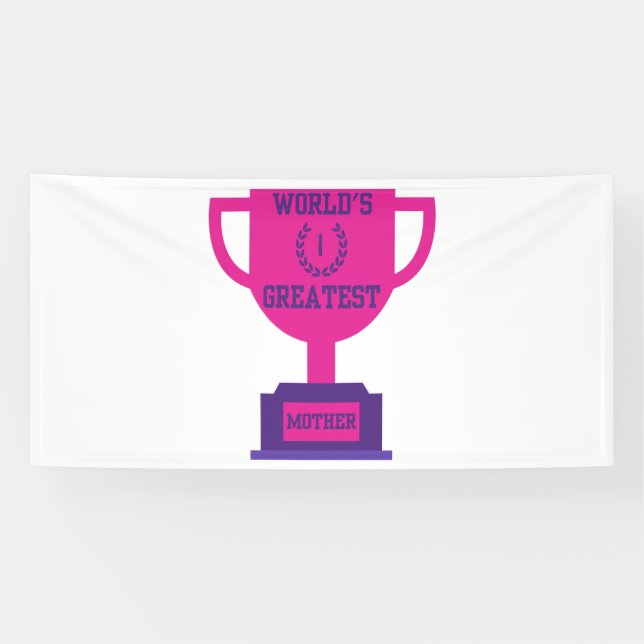 World's Greatest Mother's Day 4x8 Vinyl Banner (Horizontal)