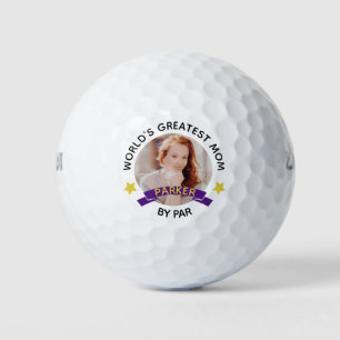 World's Greatest Mum By Par Personalised Photo Golf Balls