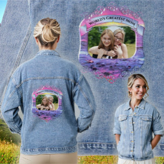 World's Greatest Mum Mexico Sunset 0909 Denim Jacket