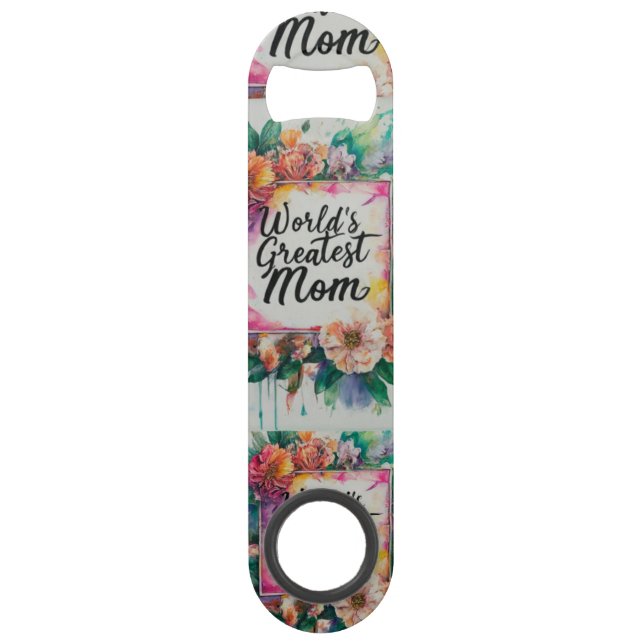 World's Greatest Mum - Speed Bottle Opener Keychai (Front)