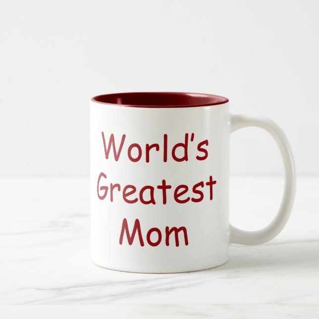 Worlds Greatest Mum Two-Tone Coffee Mug (Right)