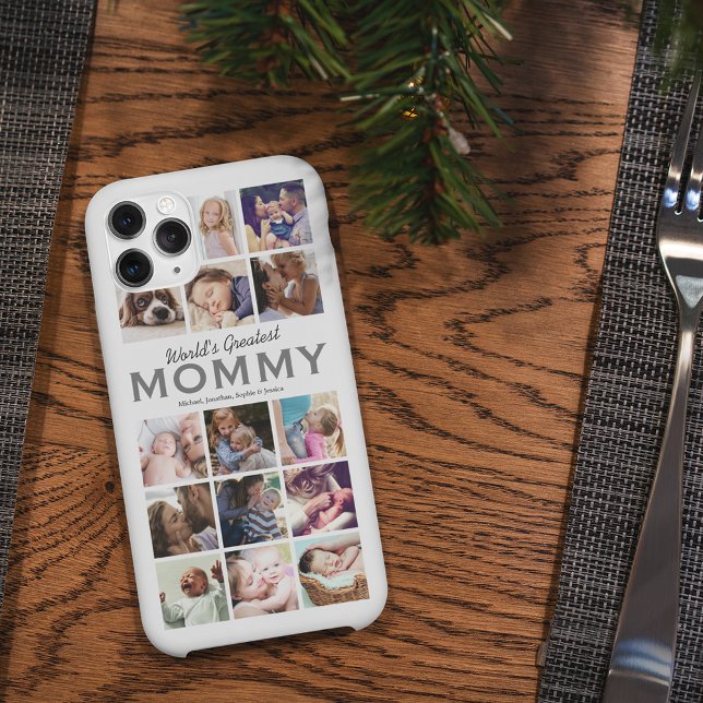 Worlds Greatest Mummy Photo Collage Case-Mate iPhone Case (Creator Uploaded)